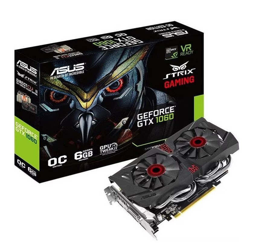 ASUS GeForce GTX 1060 6GB GDDR5 PCI Express 3.0 Video Card