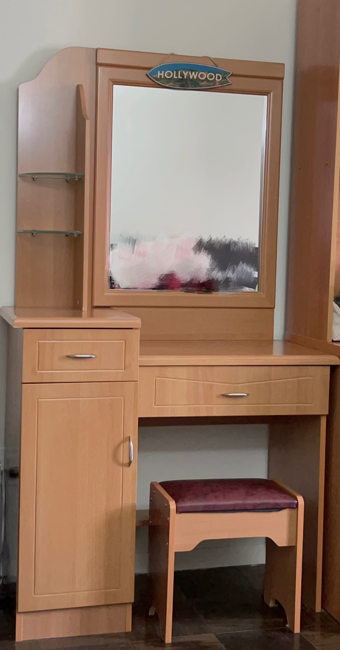Make up vanity desk with chair - photo 3