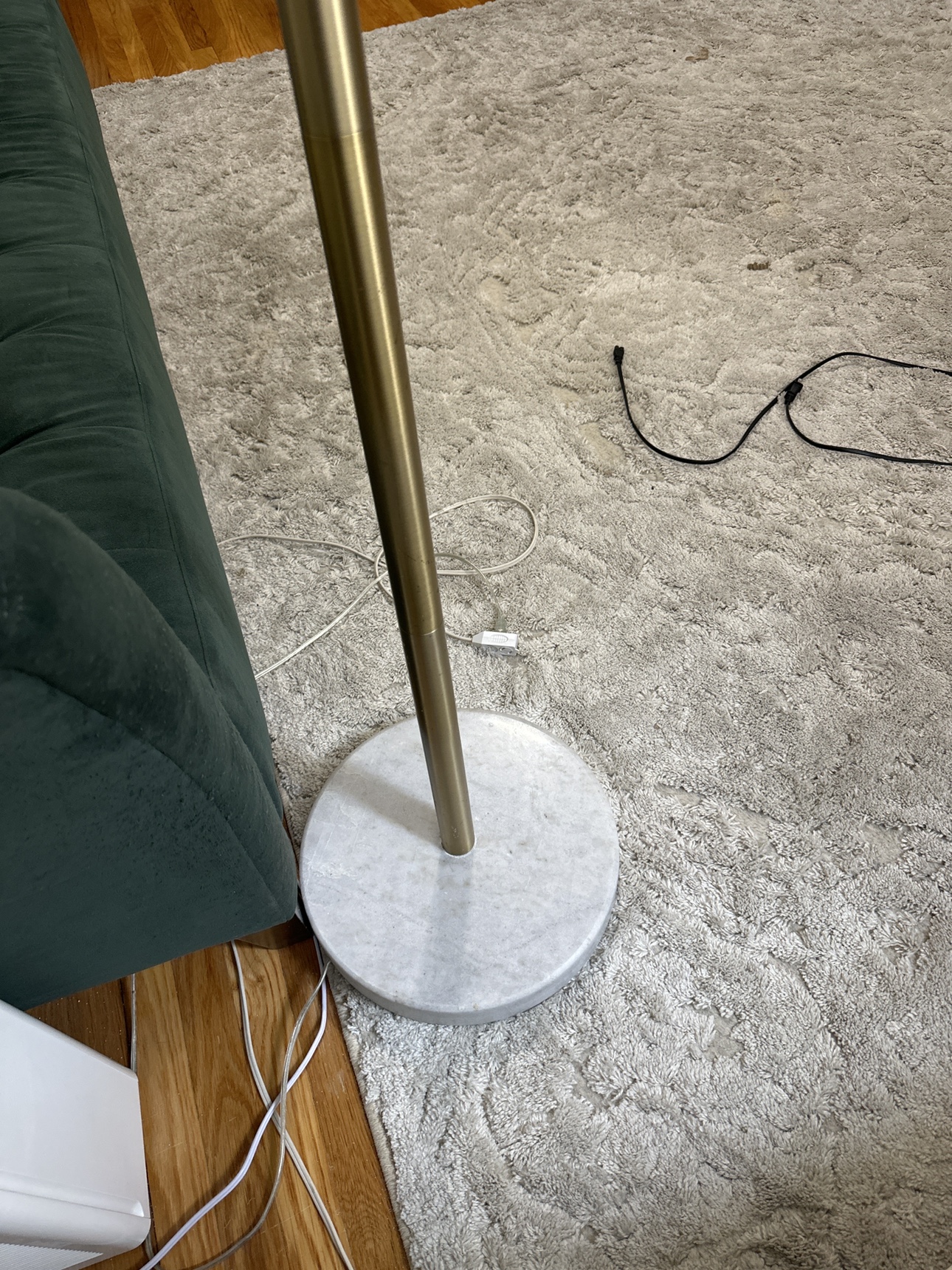 Marble base floor lamp - photo 2