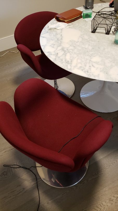 Burgundy 680 Lounge Chairs