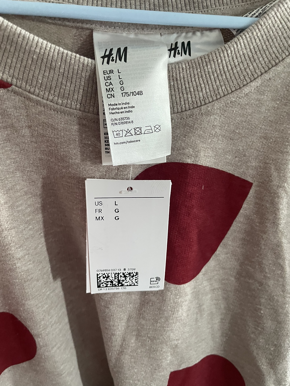Oversized tunic Sweater with hearts! #freecycle - photo 2