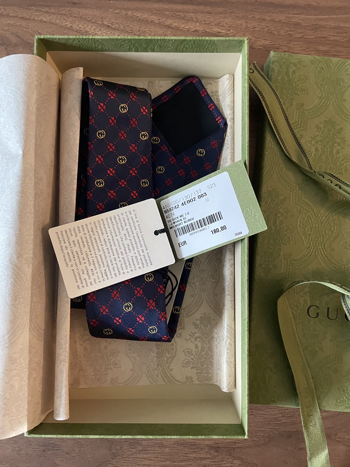 NWT authentic Gucci tie - photo 2