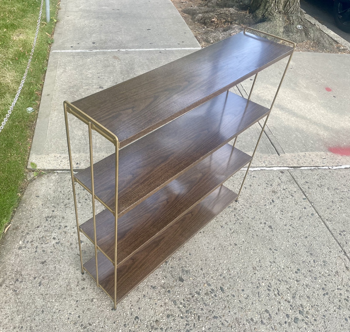 MCM Paul McCobb Style Vintage 4 Tier Metal Bookshelf - photo 3