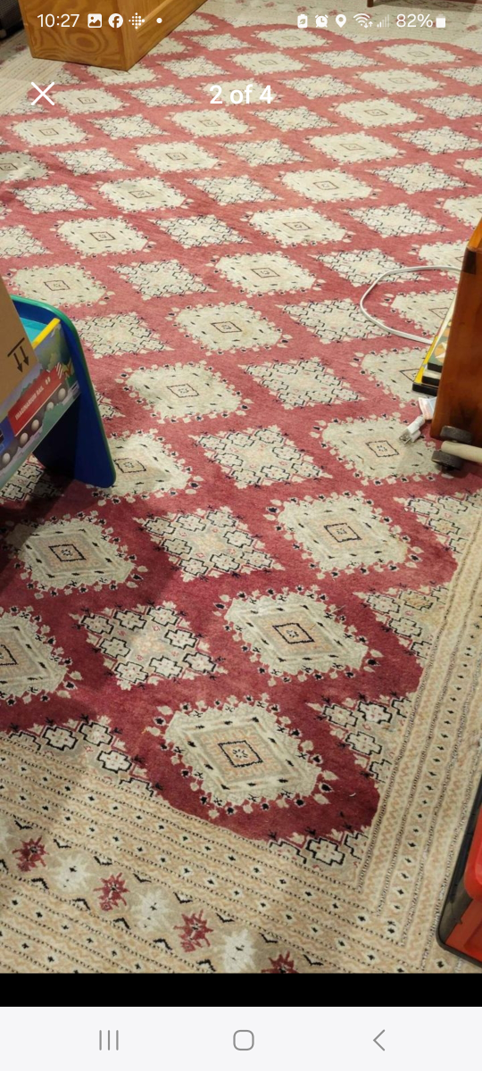 Kashan Rug, Burgundy and Taupe. Made in Lahore. - photo 5
