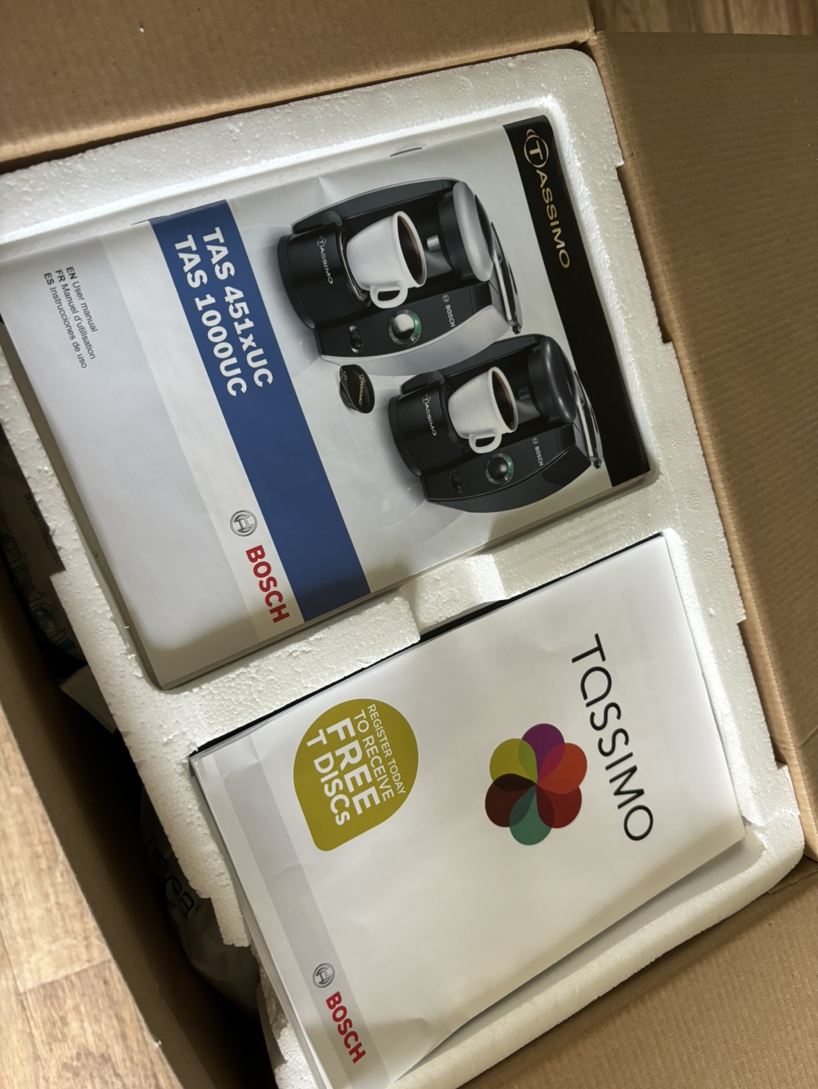 BOSCH Tassimo T45 Single Serve Coffee Maker Machine TAS451xUC/01 image indicator(3)