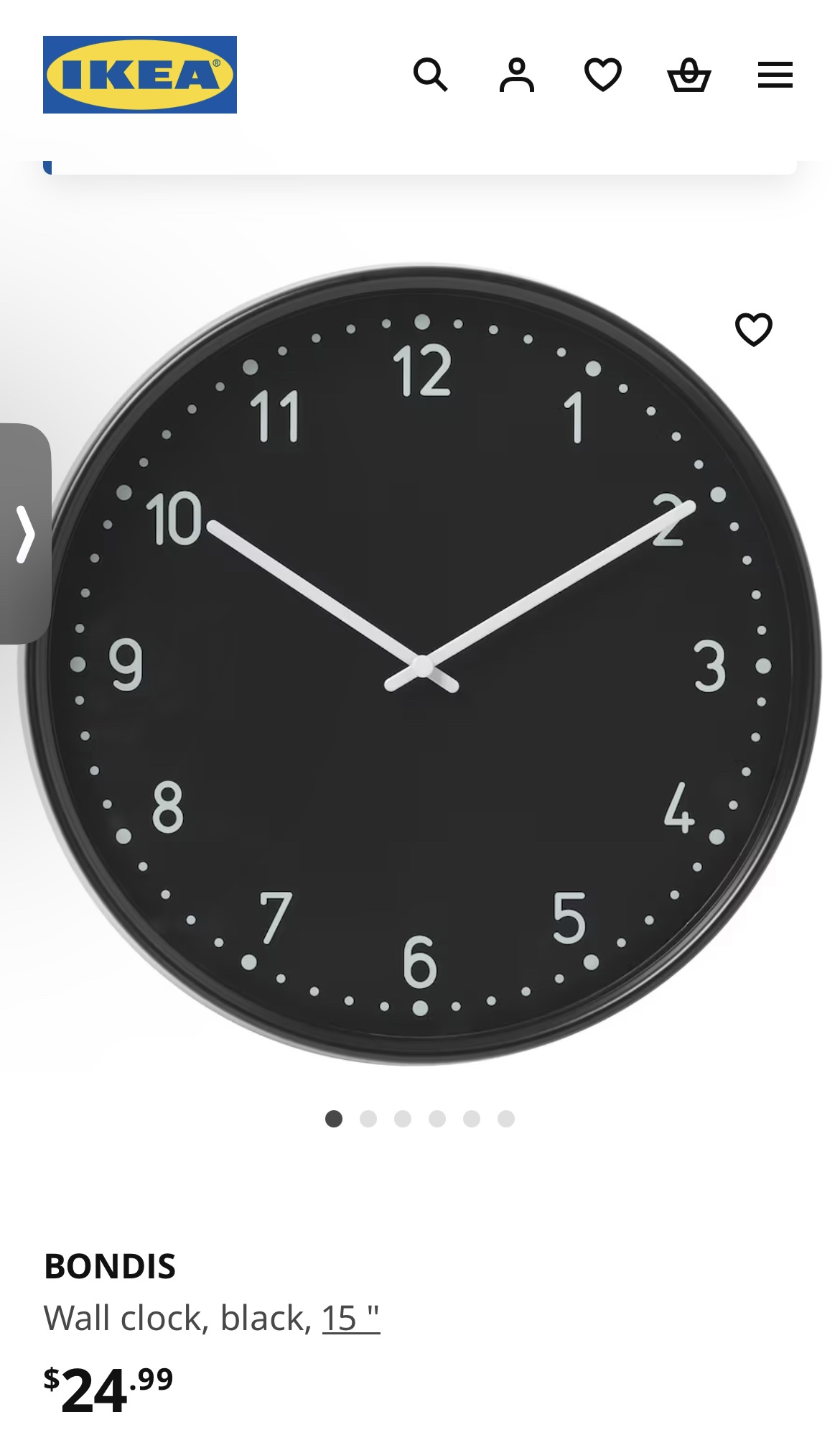 IKEA Bondis Wall Clock