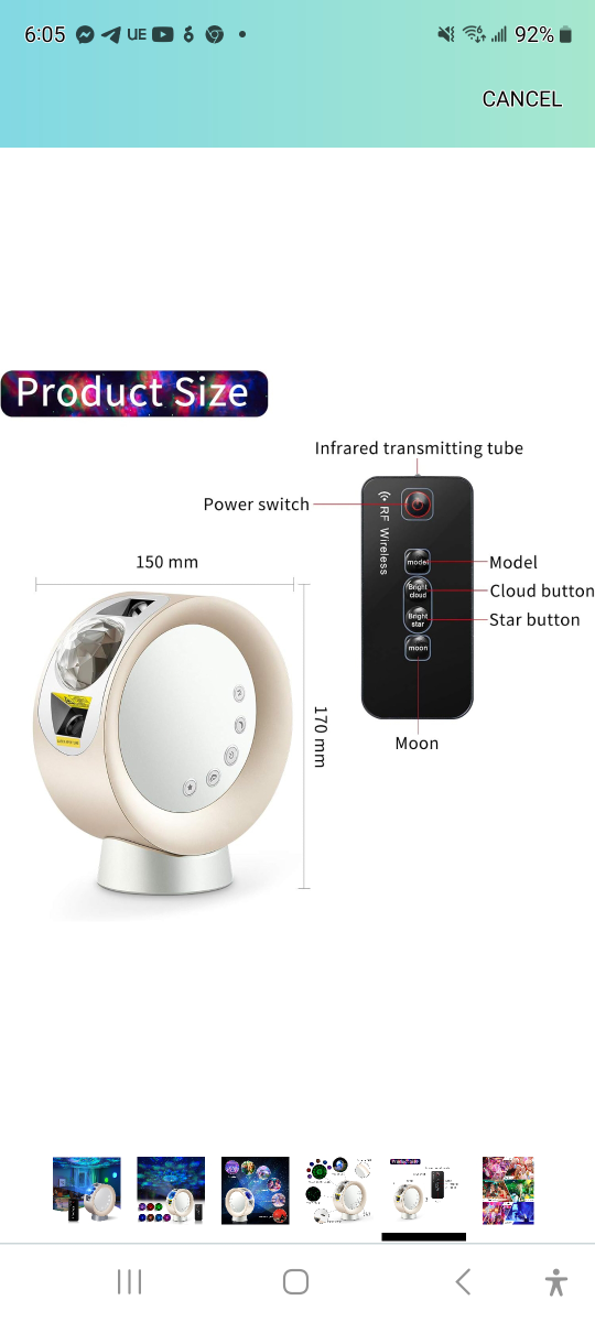 Brand new LED Star Projector Rotatable Lamp - photo 5