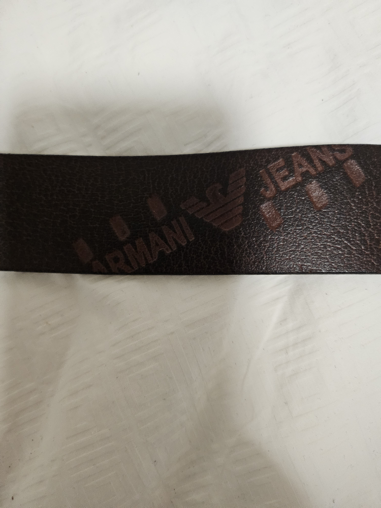 genuine leather authentic Armani belt image indicator(3)