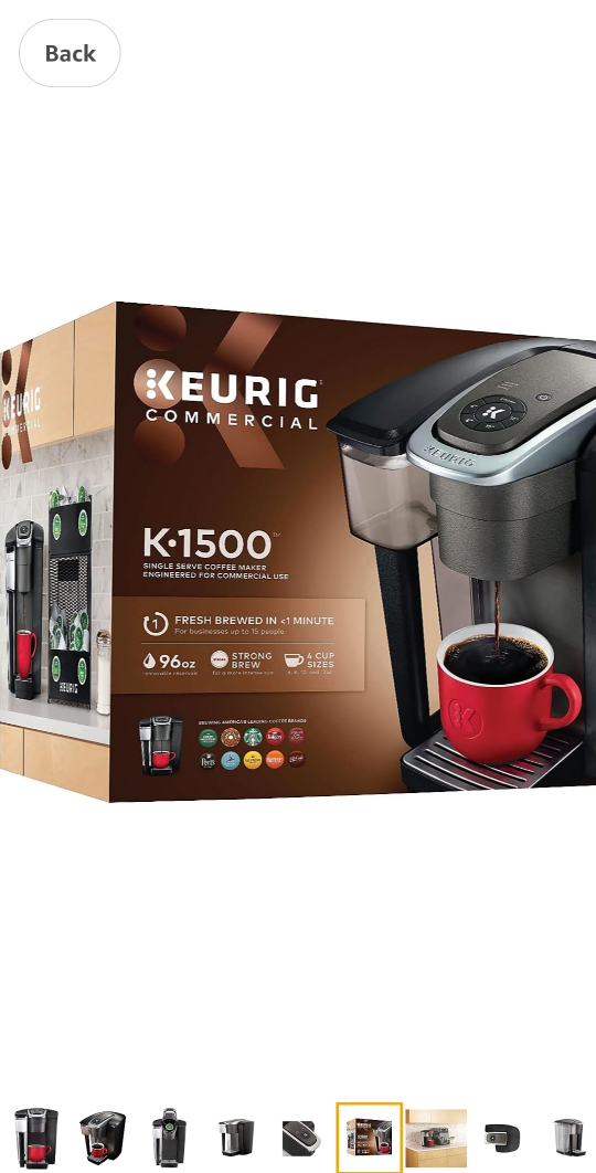 Keurig K-1500 Commercial Coffee Maker thumbnail