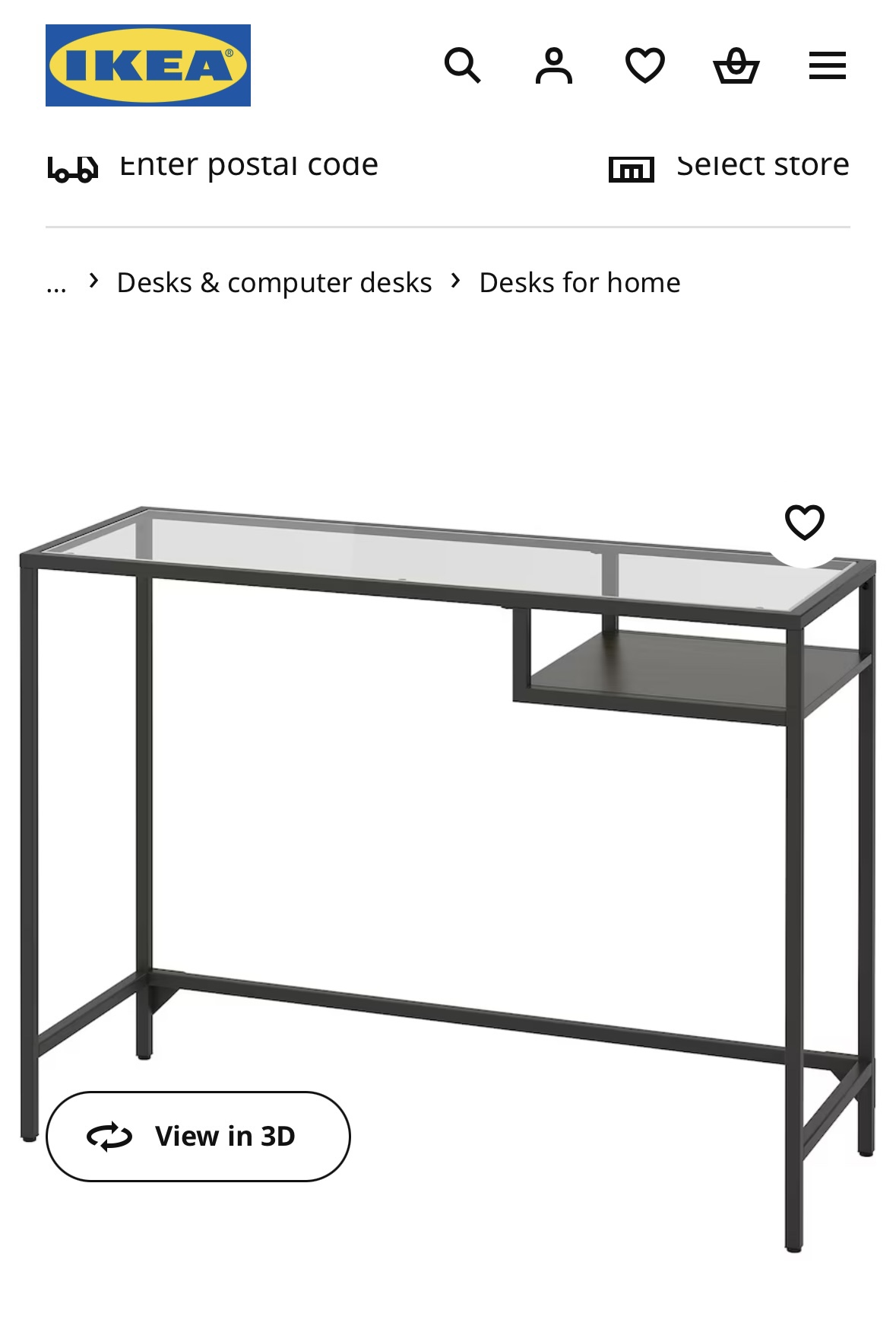 IKEA VITTSJÖ Laptop Desk
