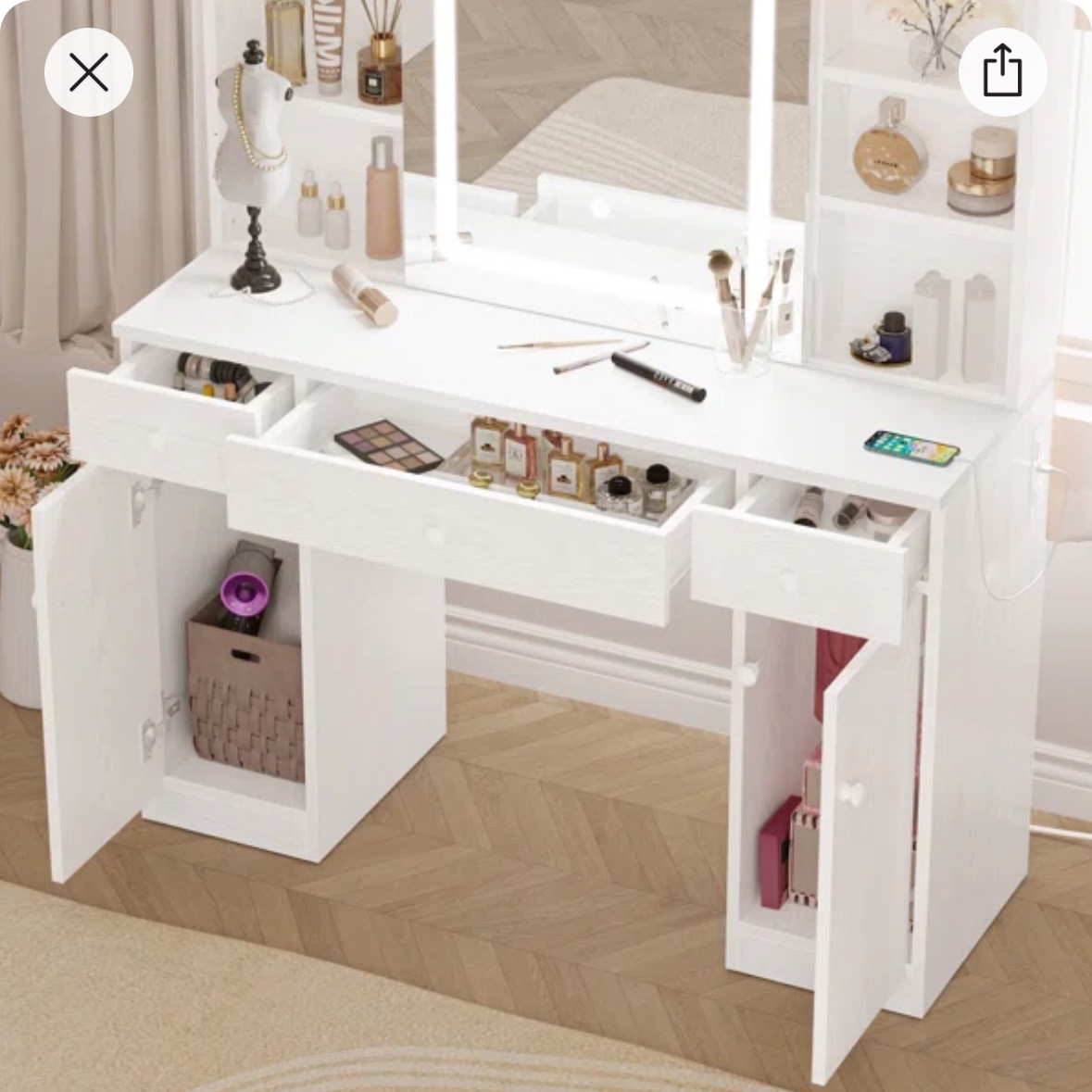 Vanity with stool - photo 3