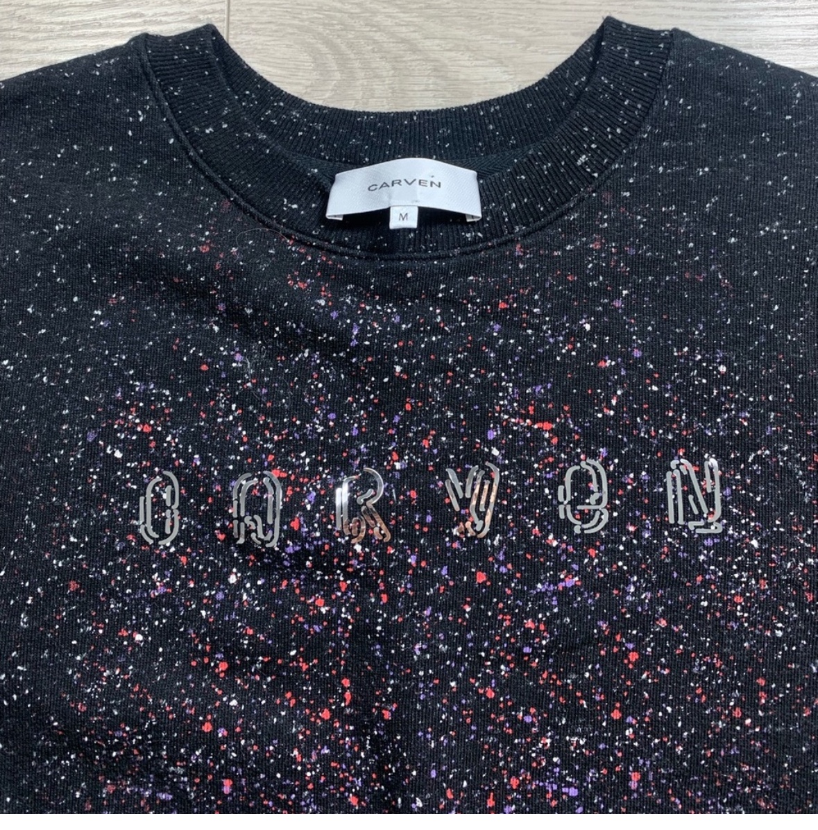 Carven Metallic Confetti Cropped Crewneck Sweater image indicator(5)