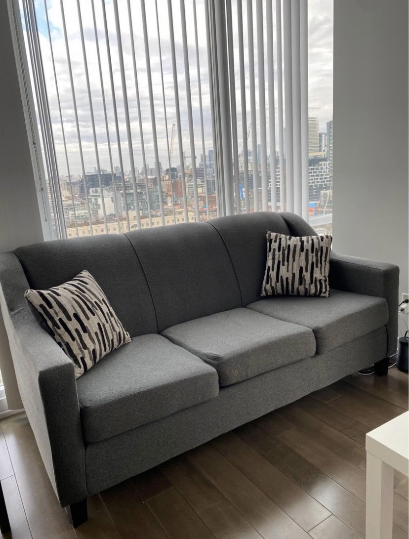 Structube grey sofa - 3 seater (69” inch) - photo 3