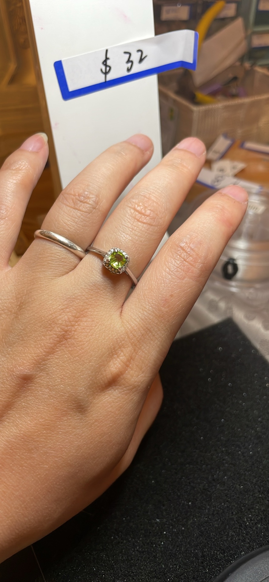 Peridot ring
