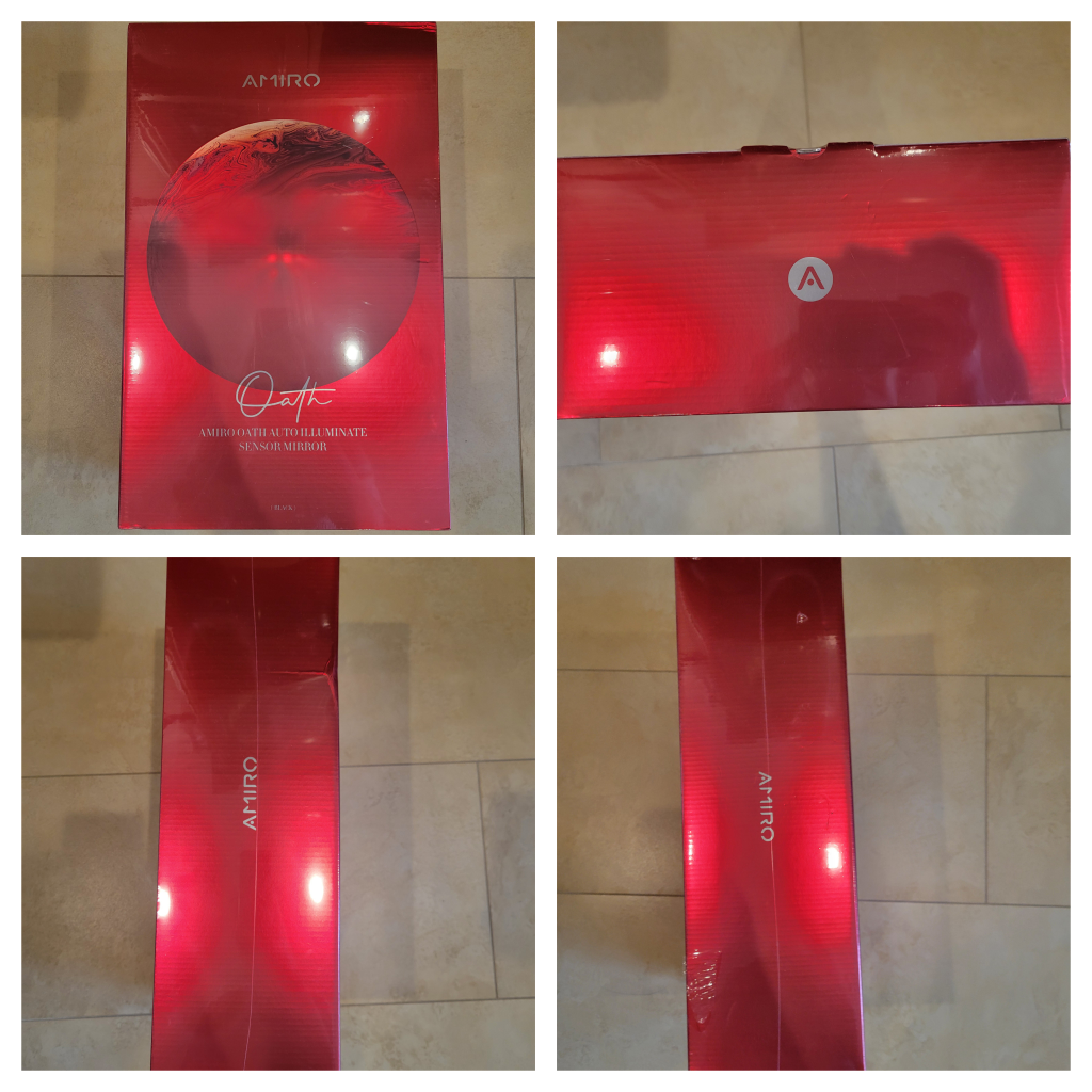 Brand New Amiro Mirror 9" Lighted Makeup Smart Rechargeable image indicator(8)