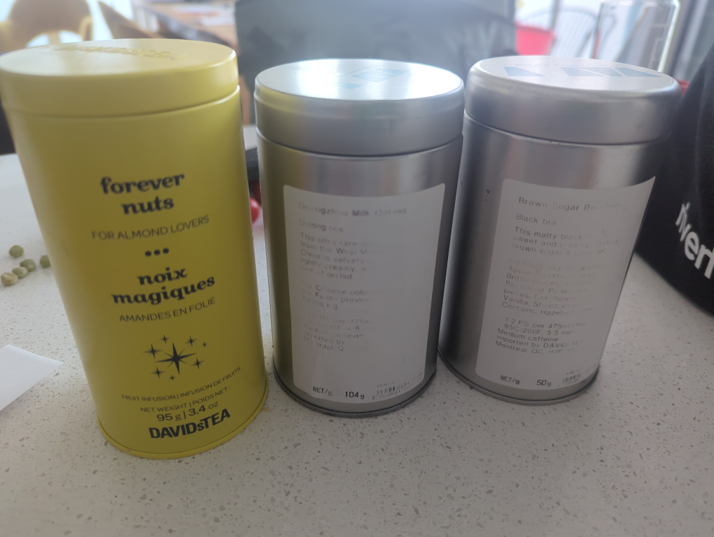 #freecycle David's tea tins - photo 2