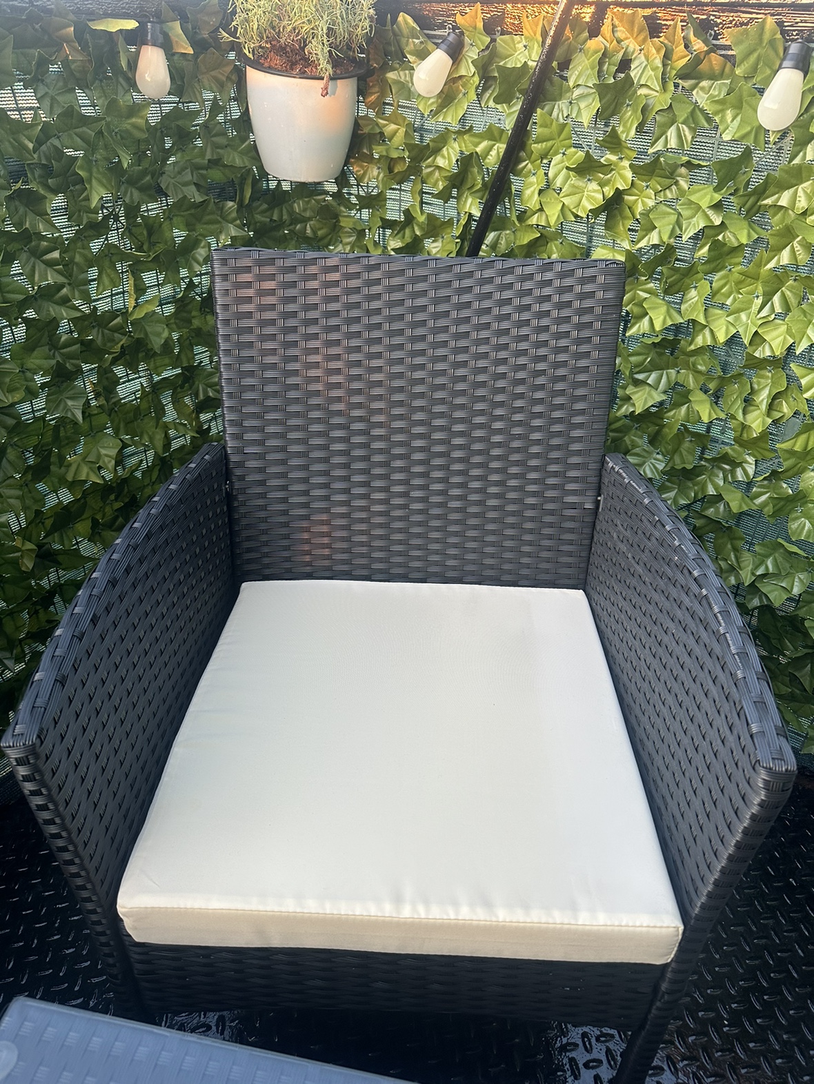 Balcony patio 3 piece set chairs & table - photo 5