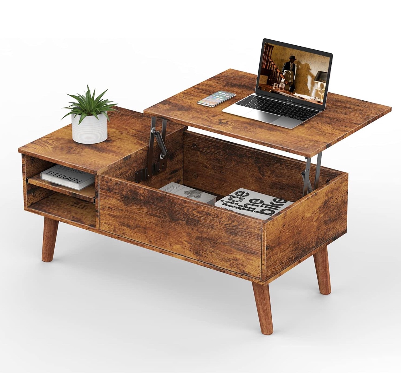 Naspaluro Wood Lift Top Coffee Table