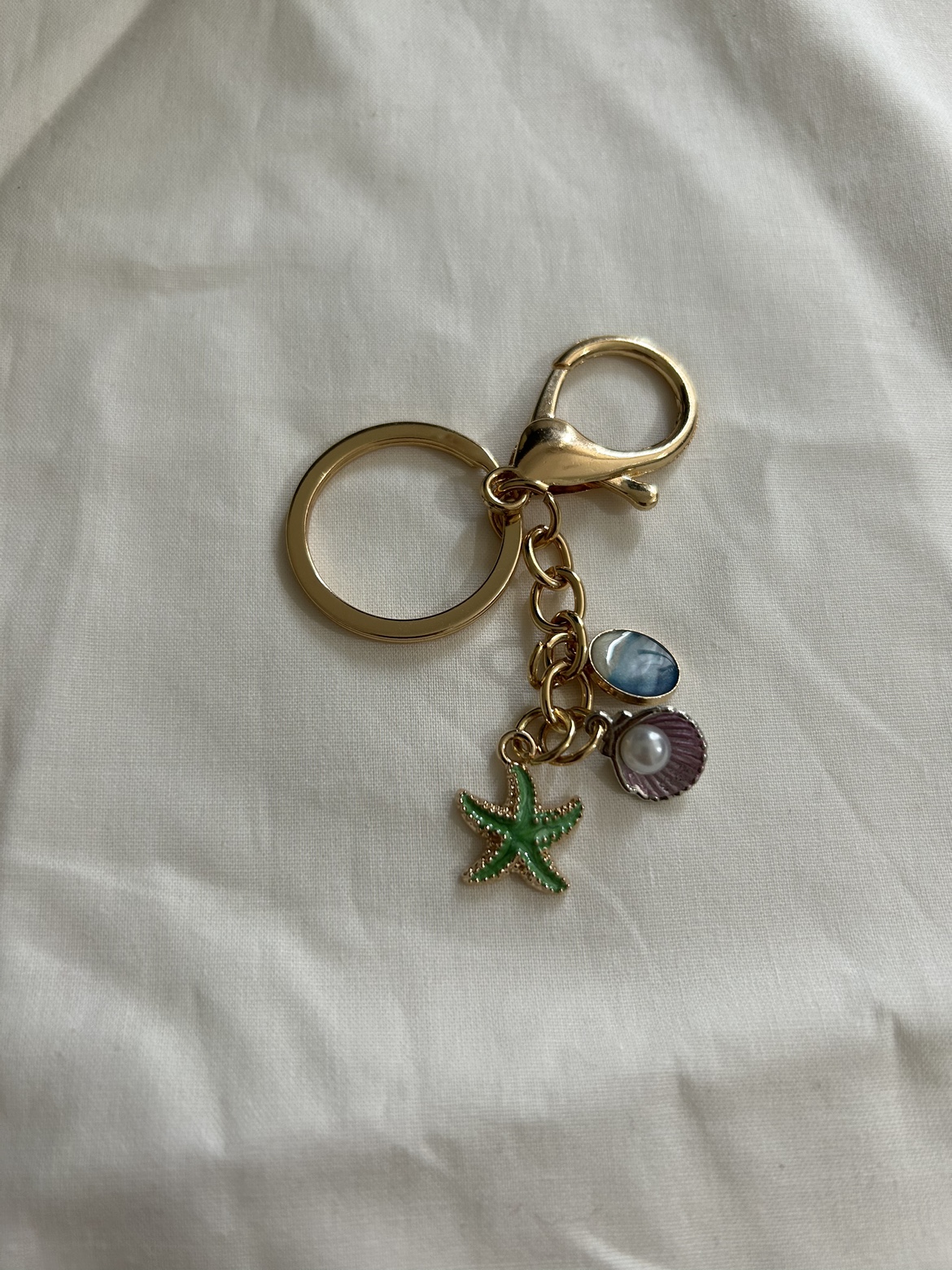 Sea shell 🐚 charm handmade keychain thumbnail