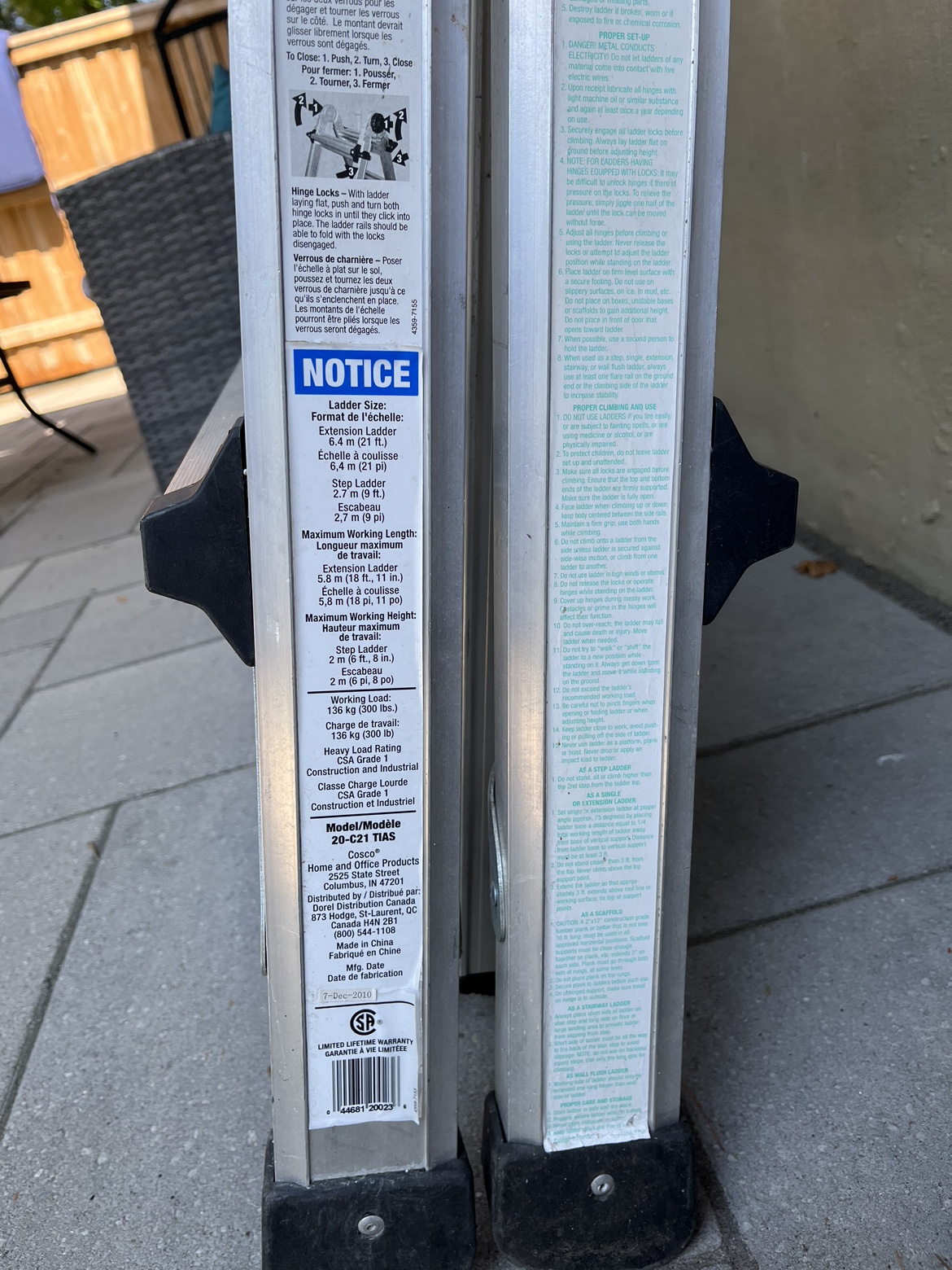 21 ft. Aluminum Multi-Position Ladder with 300 lb. - photo 4