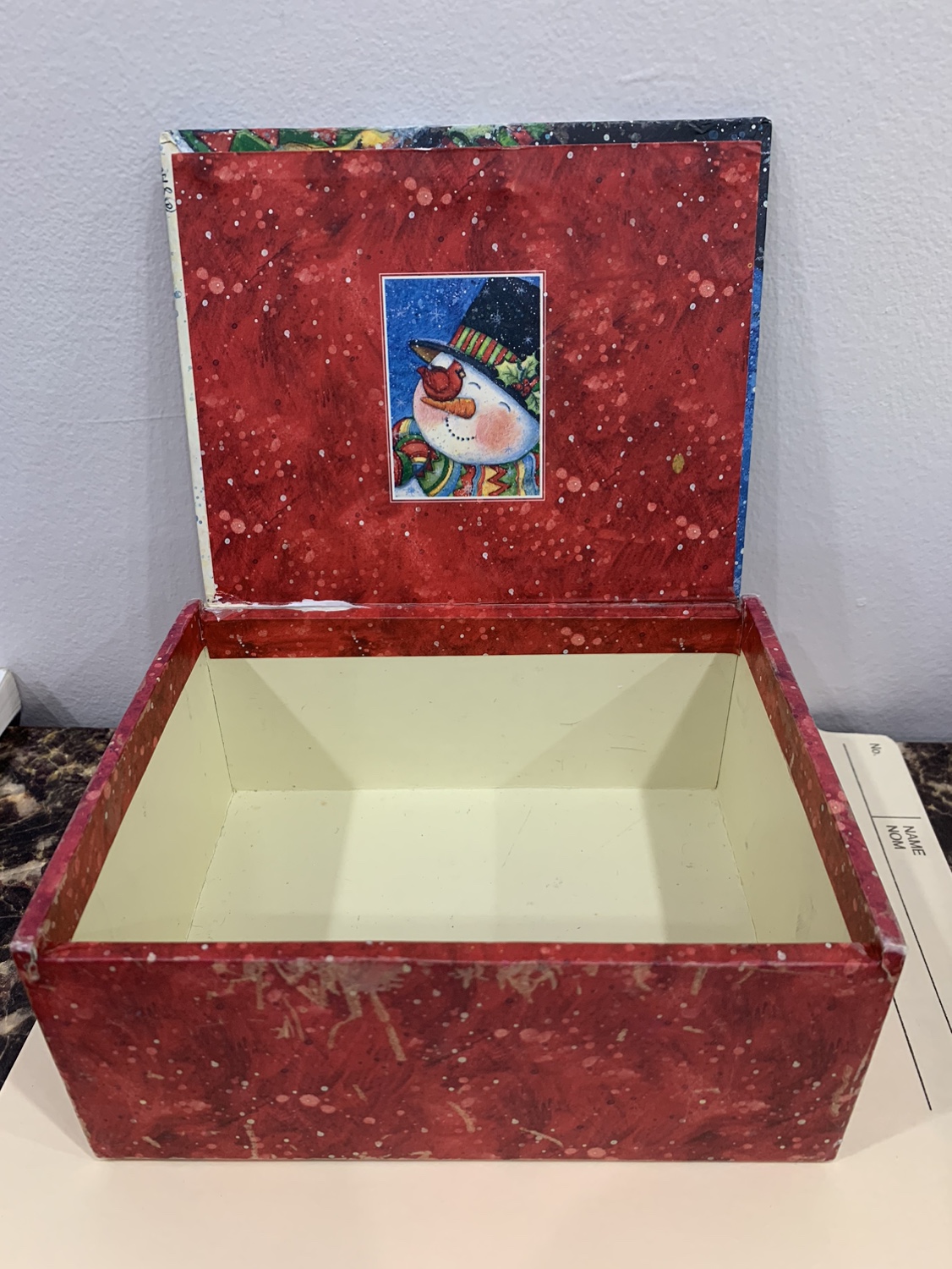 Susan Winget Snowman Trinket Box #freecycle - photo 3