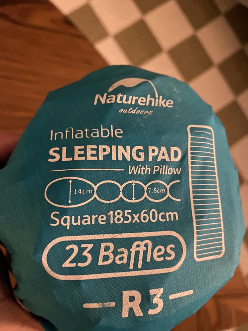 Nature hike self inflatable sleeping pad with pillow comfy thumbnail