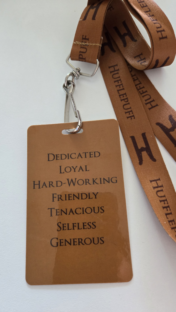Harry Potter Hufflepuff lanyard+card - photo 2