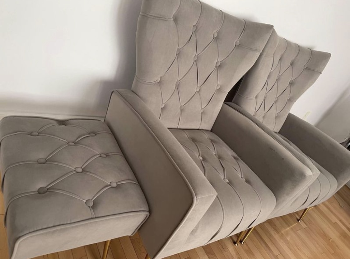 Accent Chairs (Wingback style) with Ottoman - Need gone ASAP - photo 2