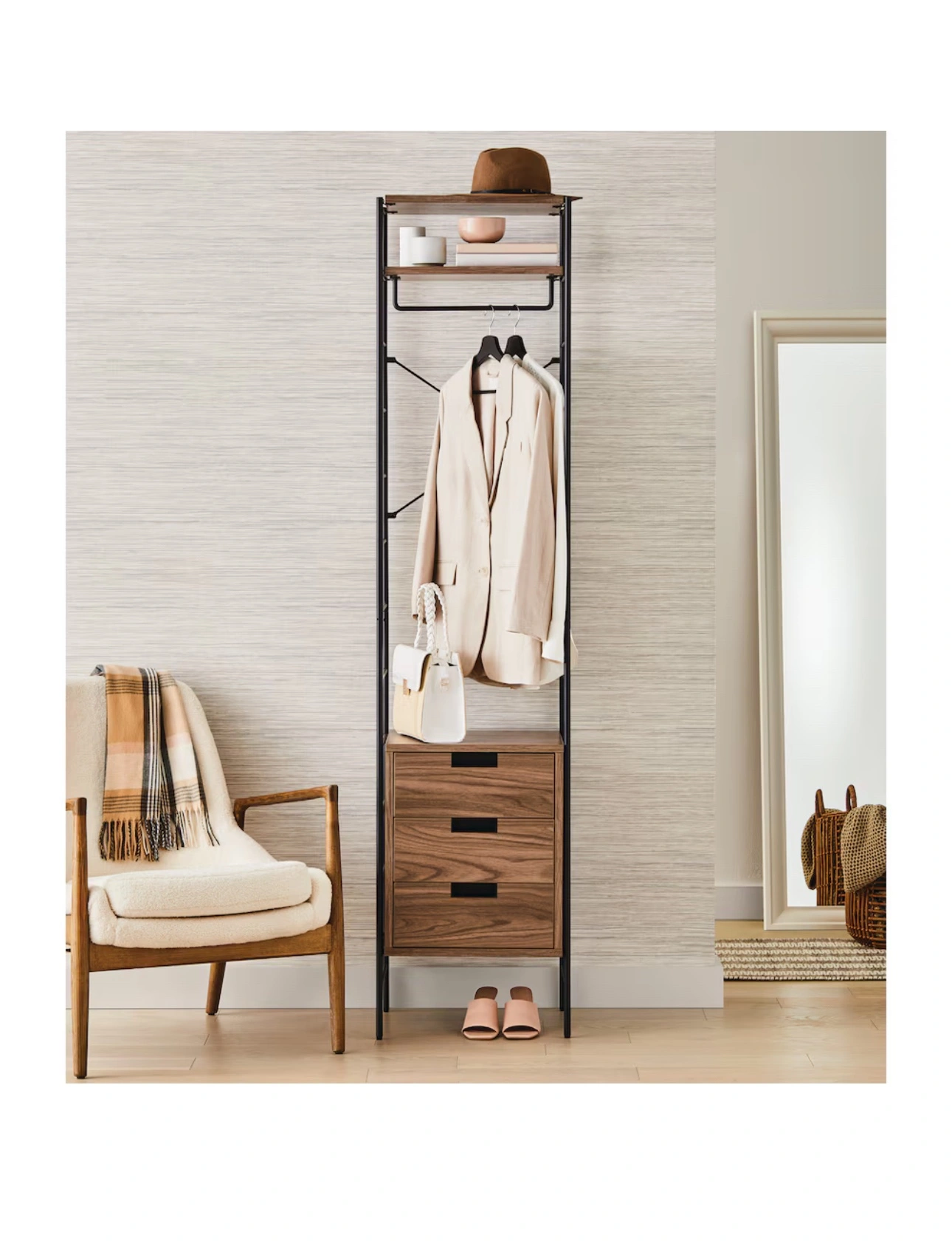 Closet Organizer Three Drawers 18in Karrot