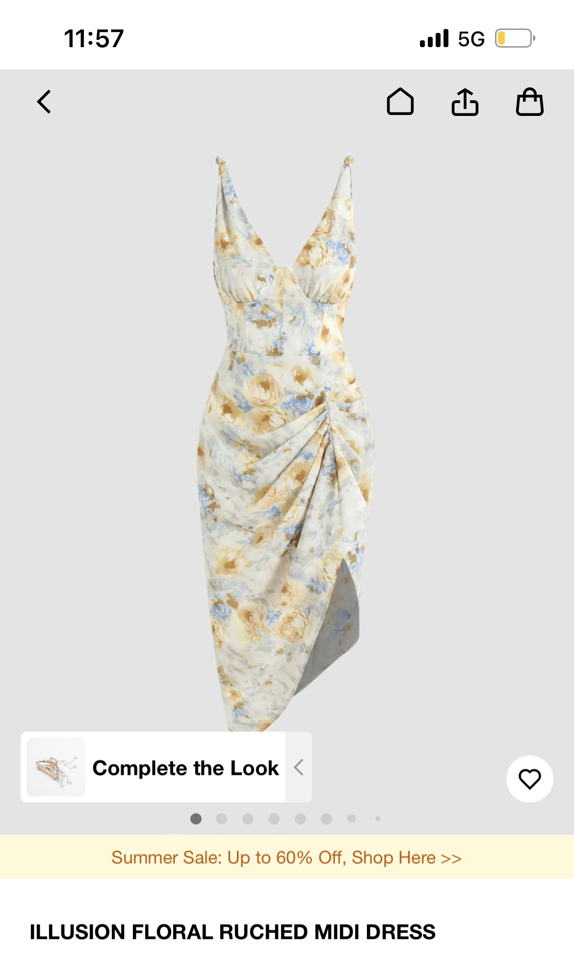 Corset floral dress