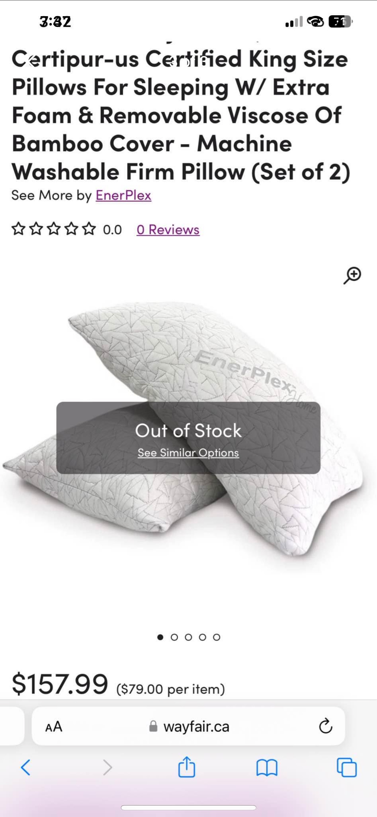 King Size Adjustable Memory Foam Pillow - photo 3
