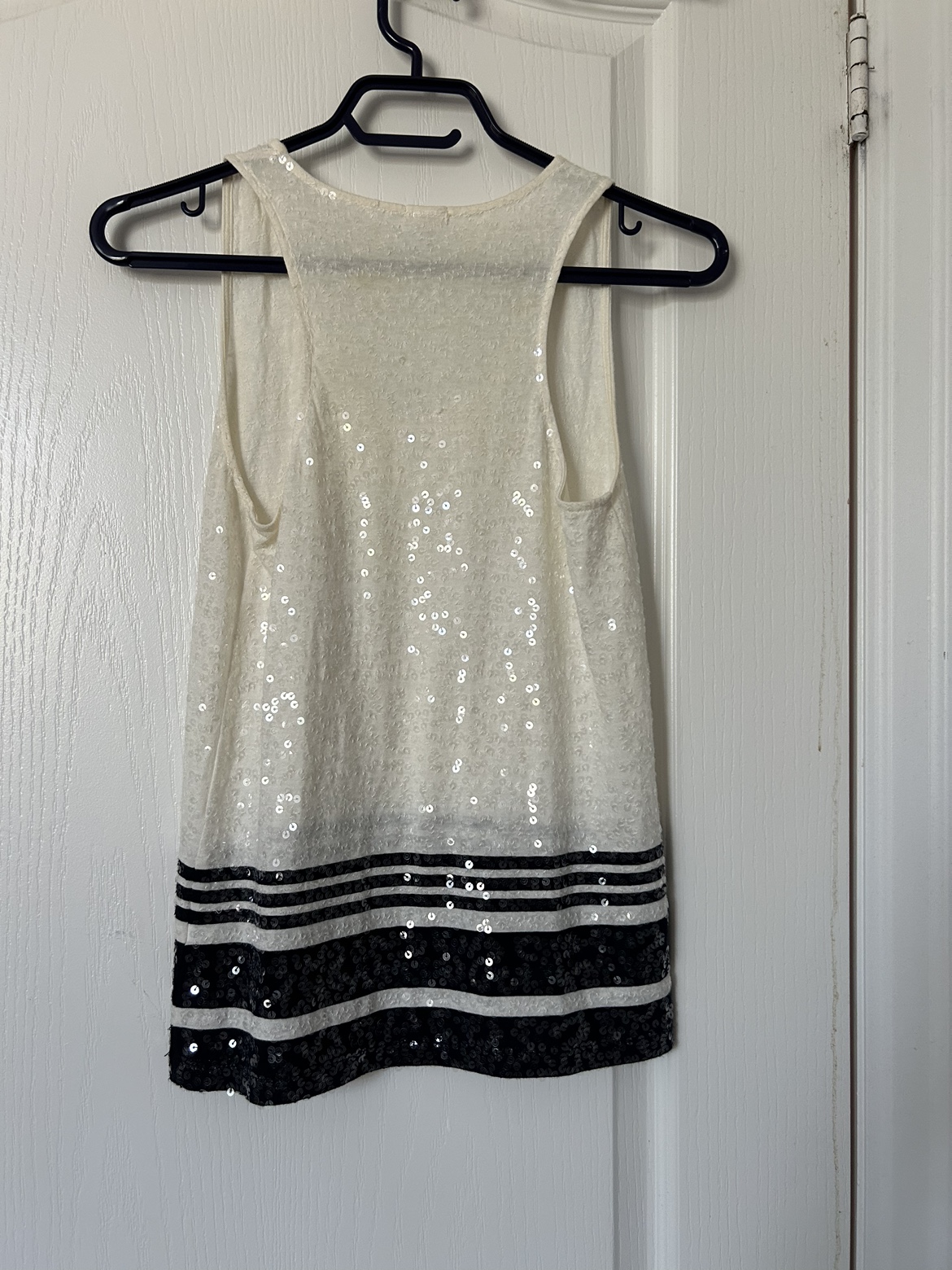 J Crew sparkly striped sleeveless top image indicator(3)