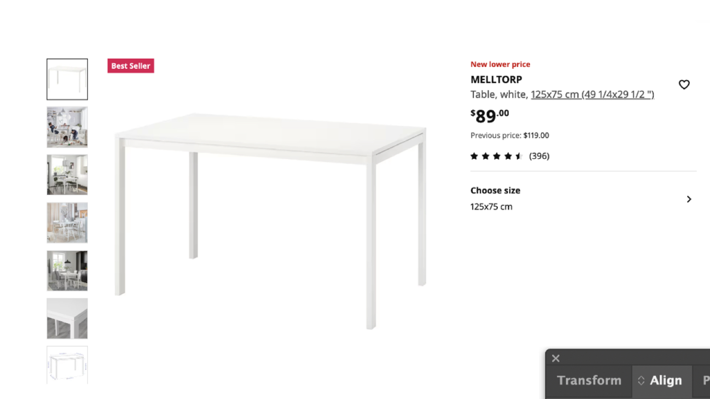 Ikea table and chair - photo 2