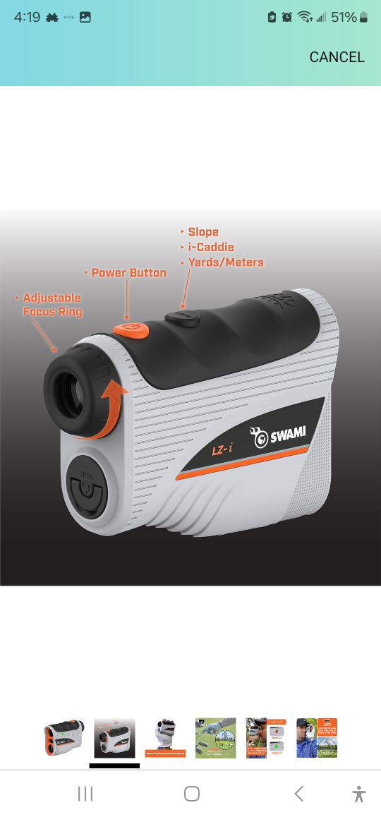 golf range finder with case - photo 3