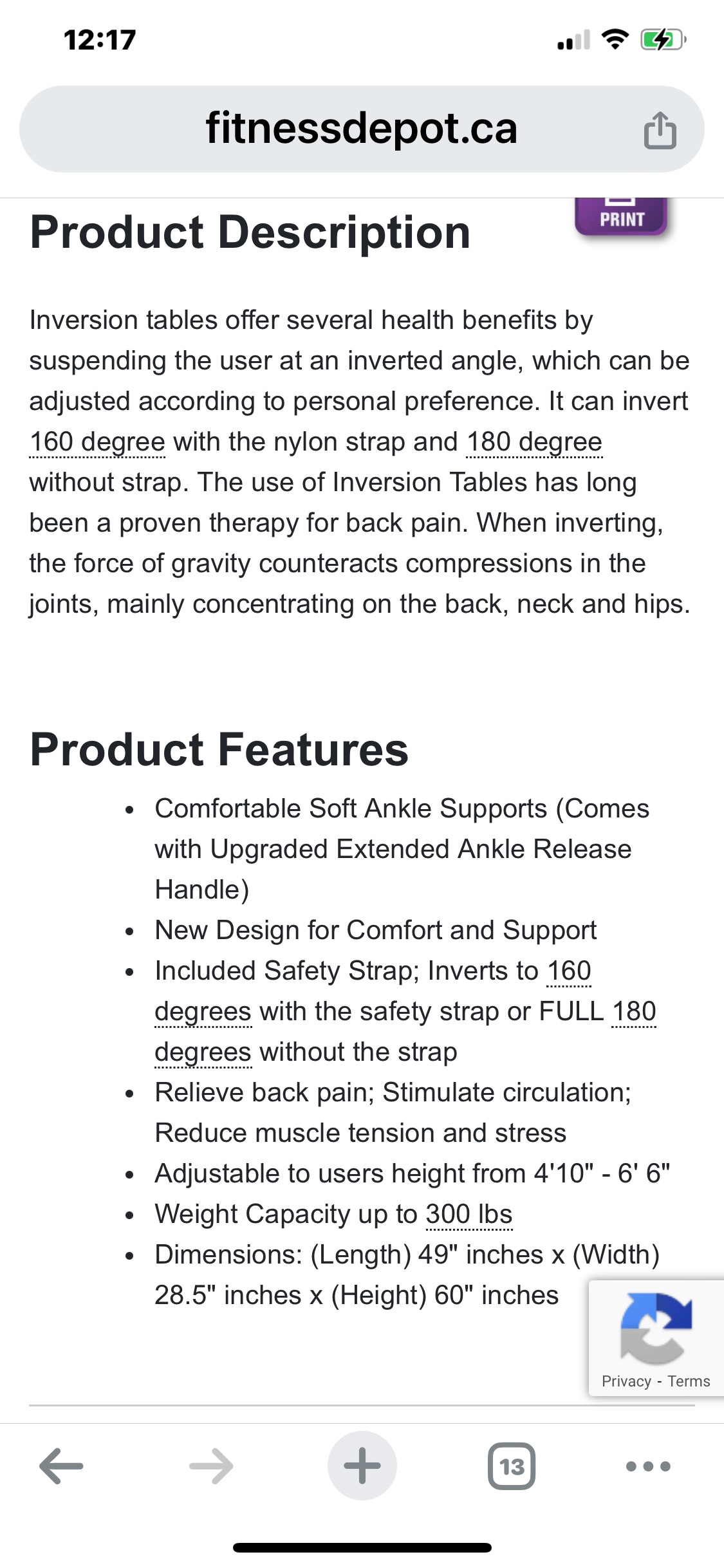 Inversion table image indicator(3)