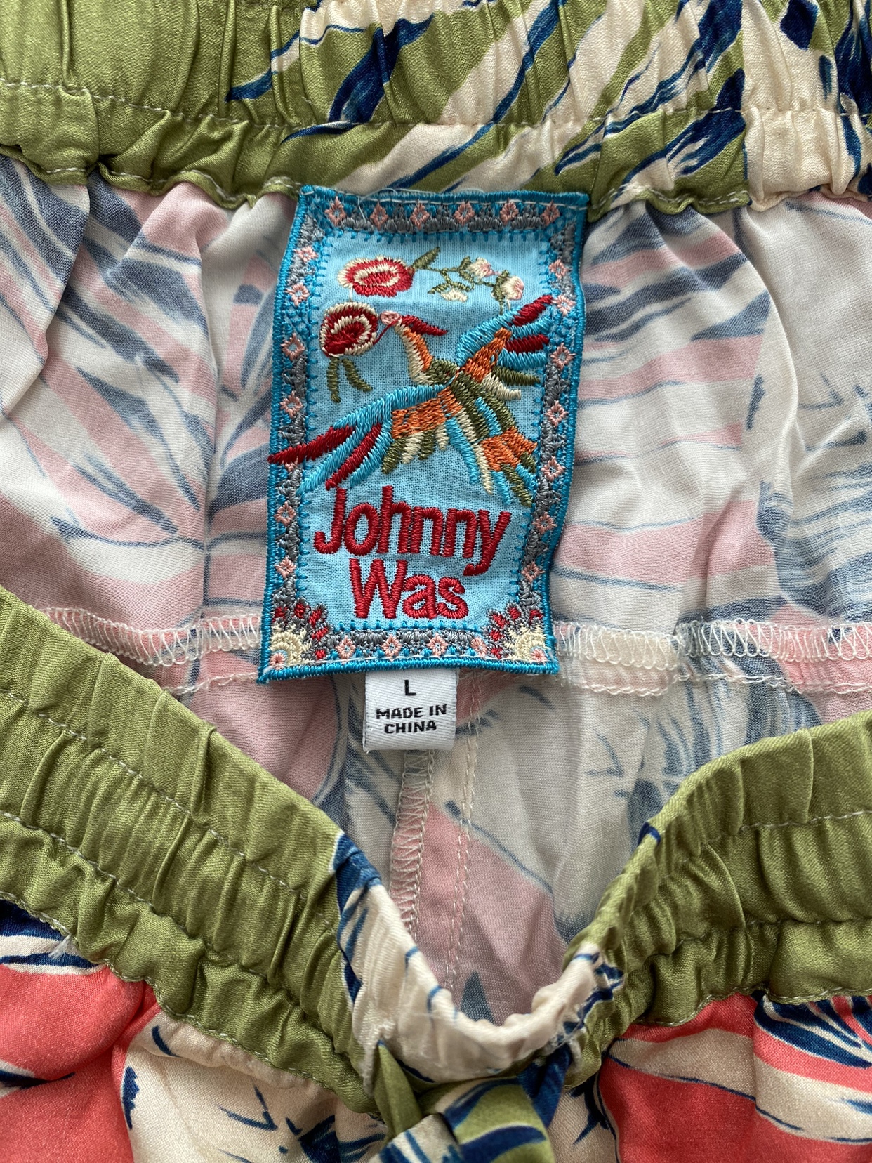 new women's silk joggers, size Large image indicator(3)