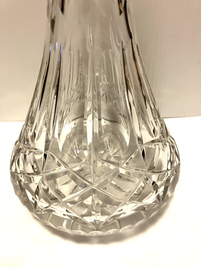 Cut Lead Crystal Cut Glass Eleanor Pinwheel Pattern Decanter ox - photo 4