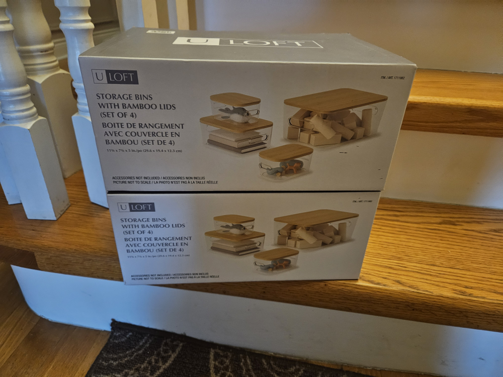 U Loft storage bins with bamboo lids thumbnail