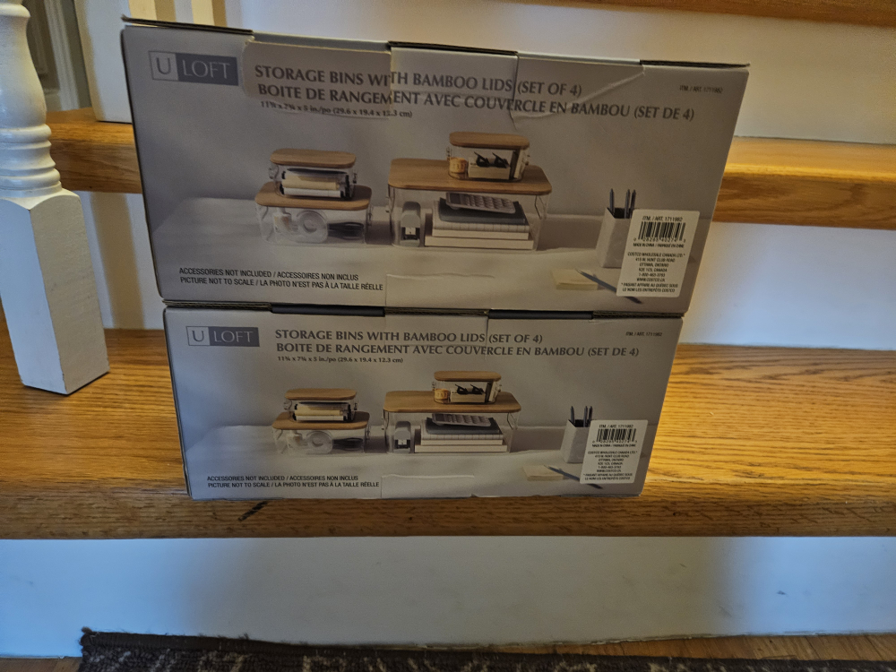 U Loft storage bins with bamboo lids image indicator(2)