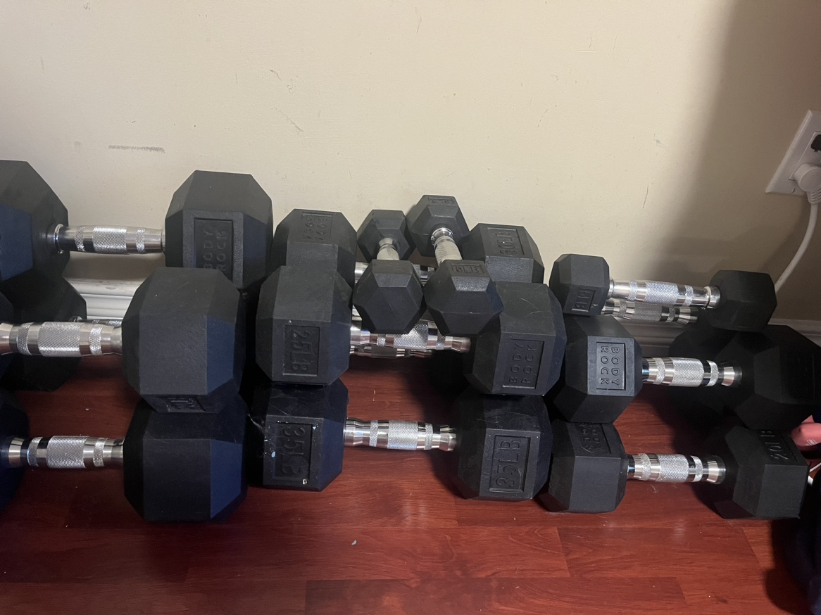 Body rock hexagonal dumbbell sets