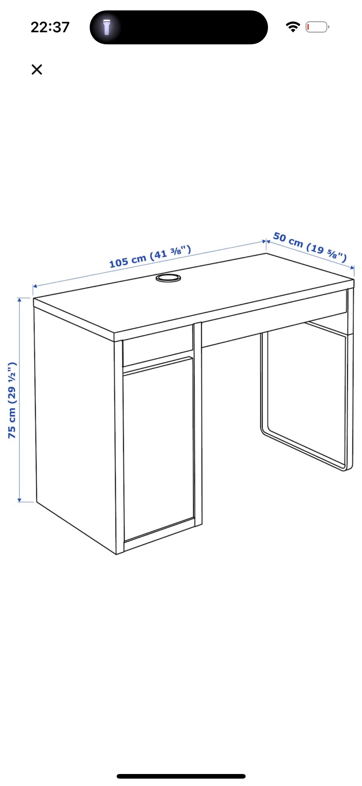 Desk - white- IKEA - photo 2