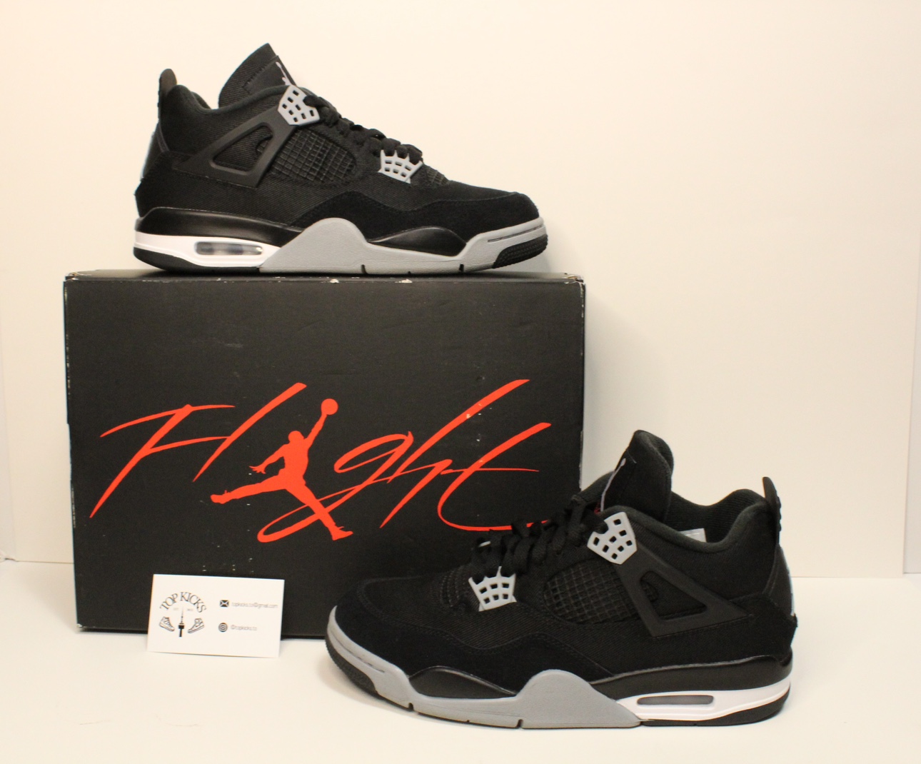 Jordan 4 Black Canvas (Size 8.5) thumbnail