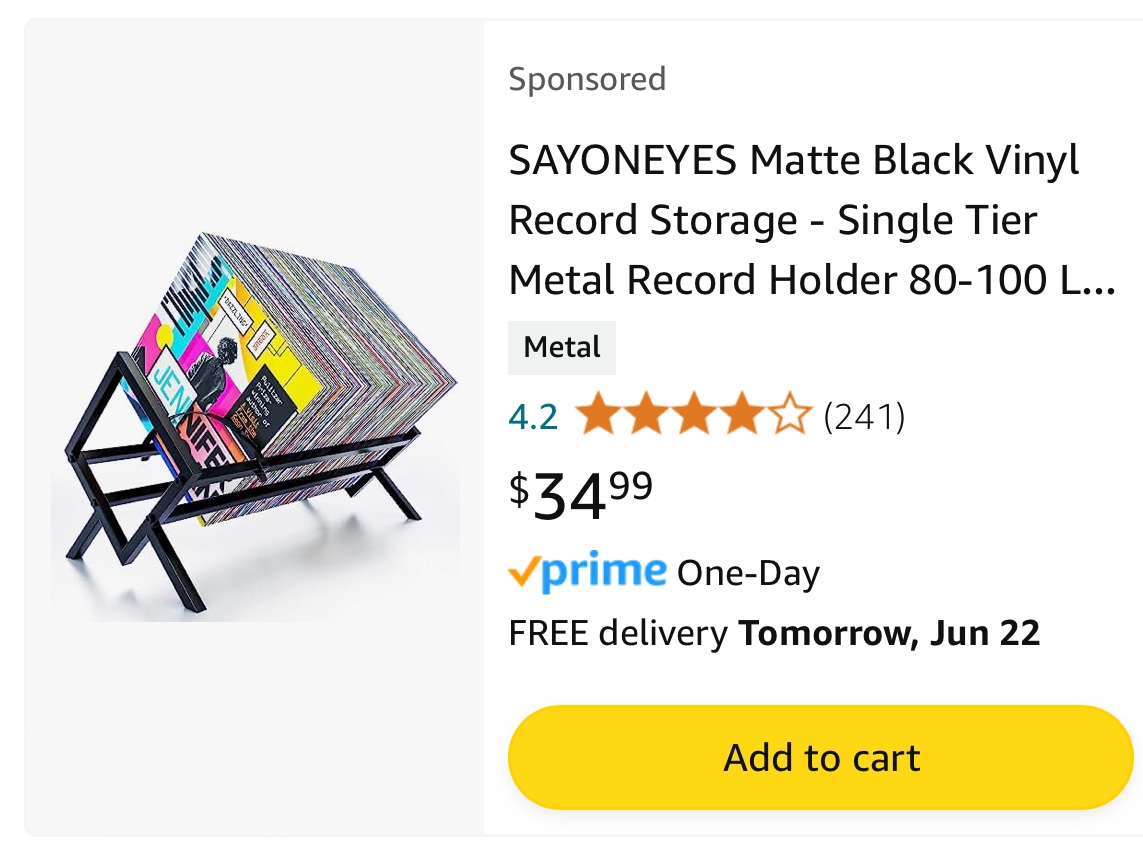 Record vinyl storage NIB thumbnail