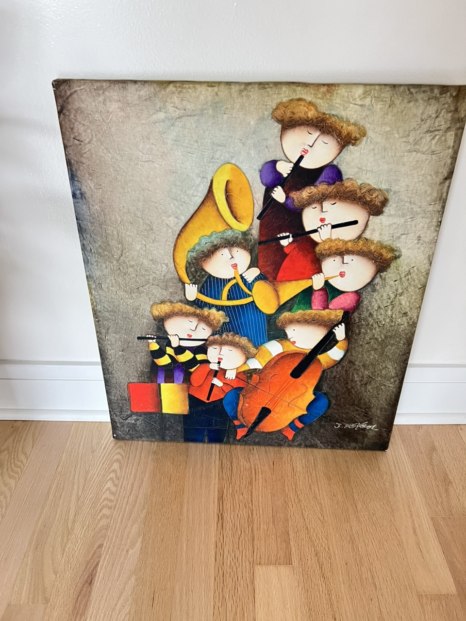 Child Musicians Painting - photo 3