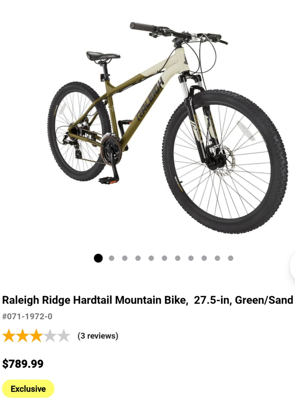 Raleigh Ridge Hardtail Mountain Bike 27.5-in (Fixed Price) | Karrot