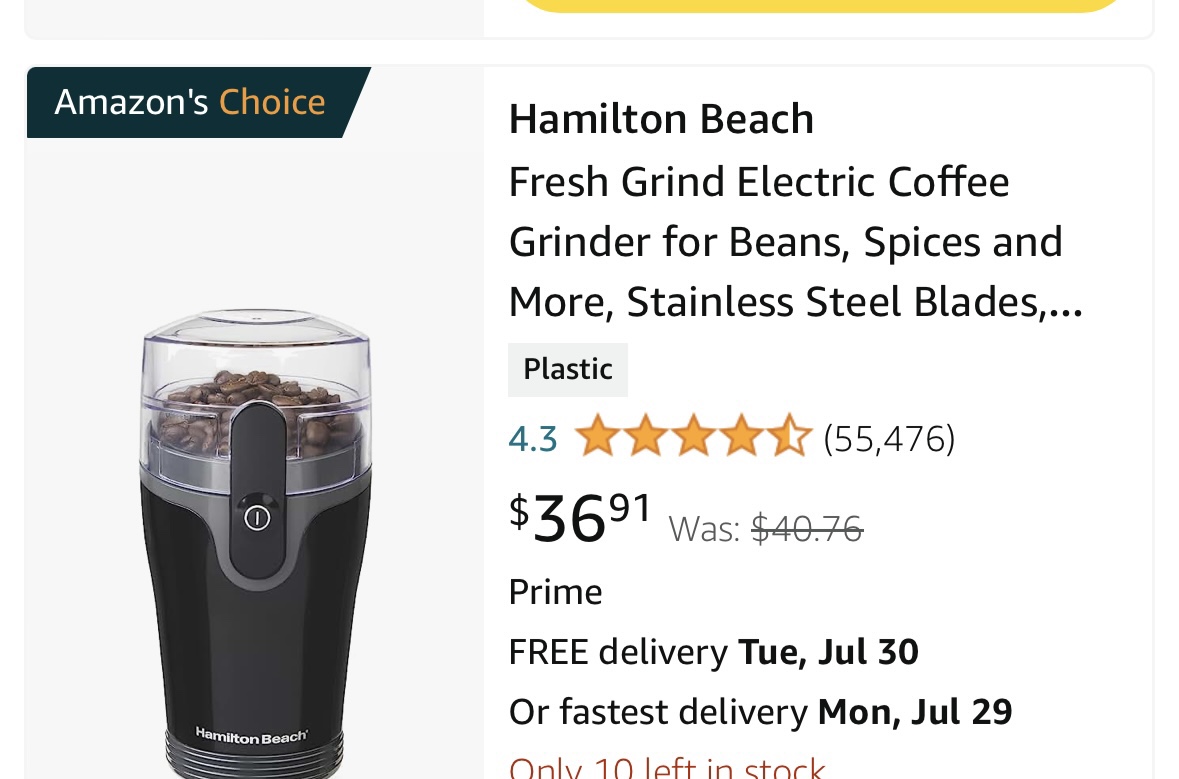 Hamilton Beach coffee grinder new never used - photo 3