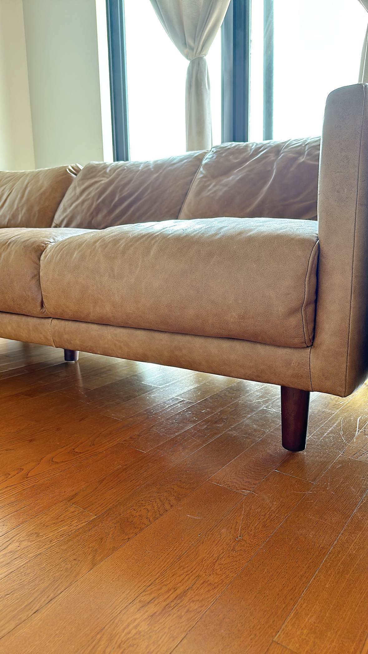 REAL Leather sofa-3 seater - photo 4