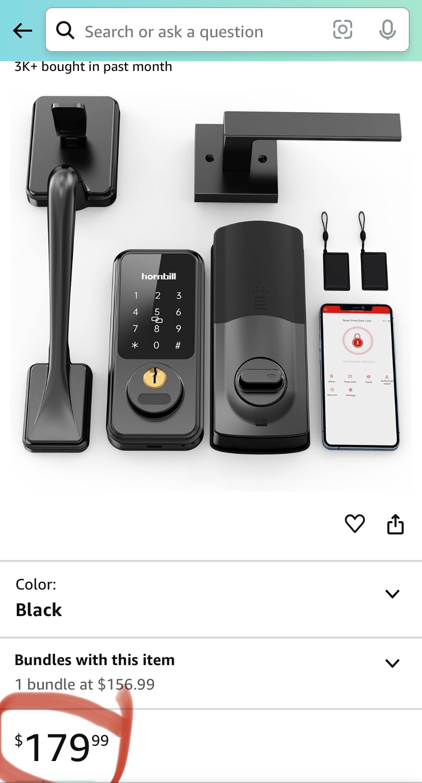Hornbill Smart Front Door Lock Set - photo 5