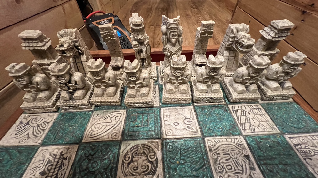 Vintage Aztec/Mayan Chess board - photo 3