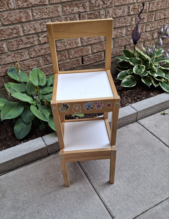 Set of two Wooden kindergarten children chairs image indicator(4)